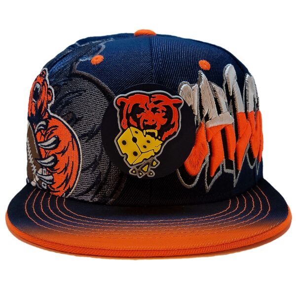 Chicago Bears Snapback Hat – Navy Graffiti