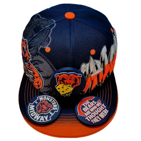 Chicago Bears Snapback Hat – Navy Graffiti - Image 10