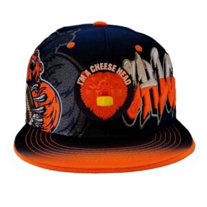 Chicago Bears Snapback Hat – Navy Graffiti