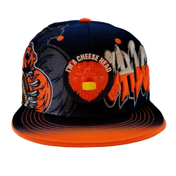 Chicago Bears Snapback Hat – Navy Graffiti