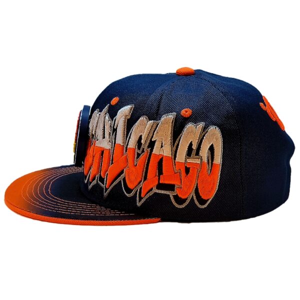 Chicago Bears Snapback Hat – Navy Graffiti - Image 3