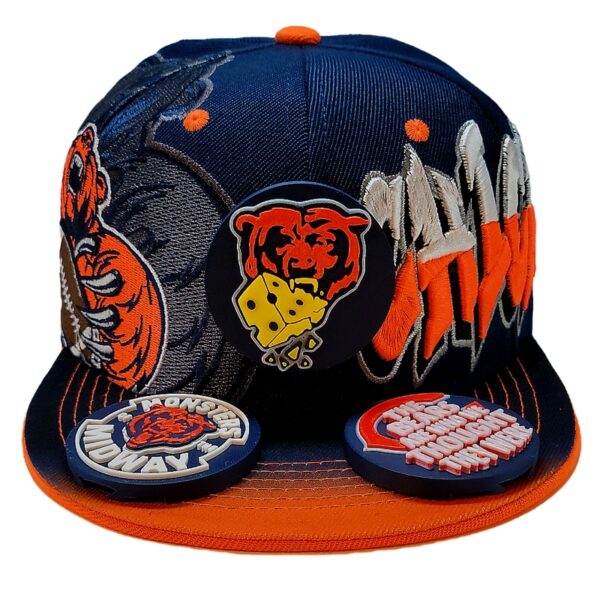 Chicago Bears Snapback Hat – Navy Graffiti - Image 8