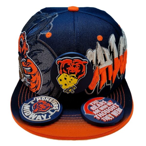 Chicago Bears Snapback Hat – Navy Graffiti - Image 9