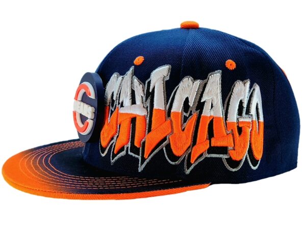 Chicago Bears Snapback Hat – Navy Graffiti - Image 7