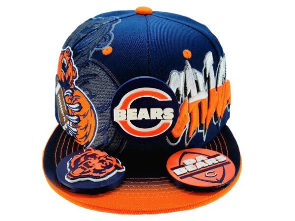 Chicago Bears Snapback Hat – Navy Graffiti - Image 8